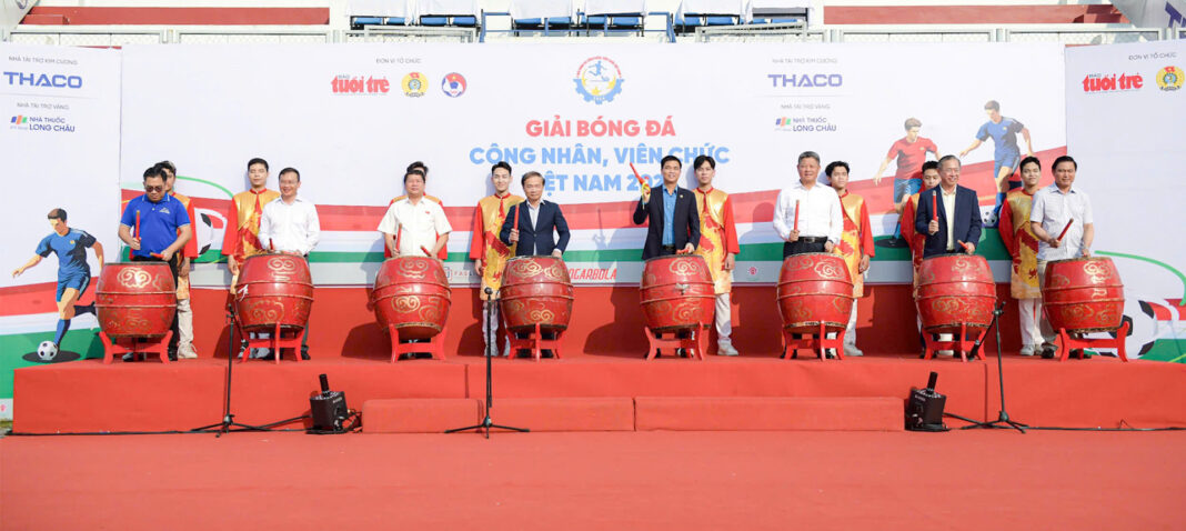Lãnh đạo THACO tham dự Lễ khai mạc Vòng chung kết Giải bóng đá công nhân, viên chức Việt Nam năm 2024