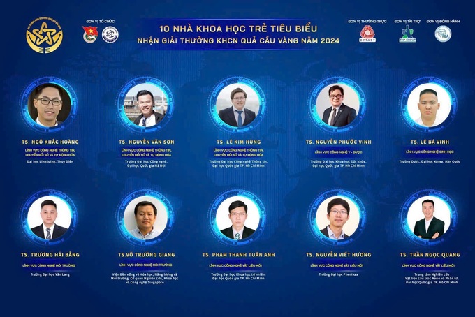 Vinh danh 10 tài năng trẻ đoạt Giải thưởng Khoa học công nghệ Quả Cầu Vàng - 2