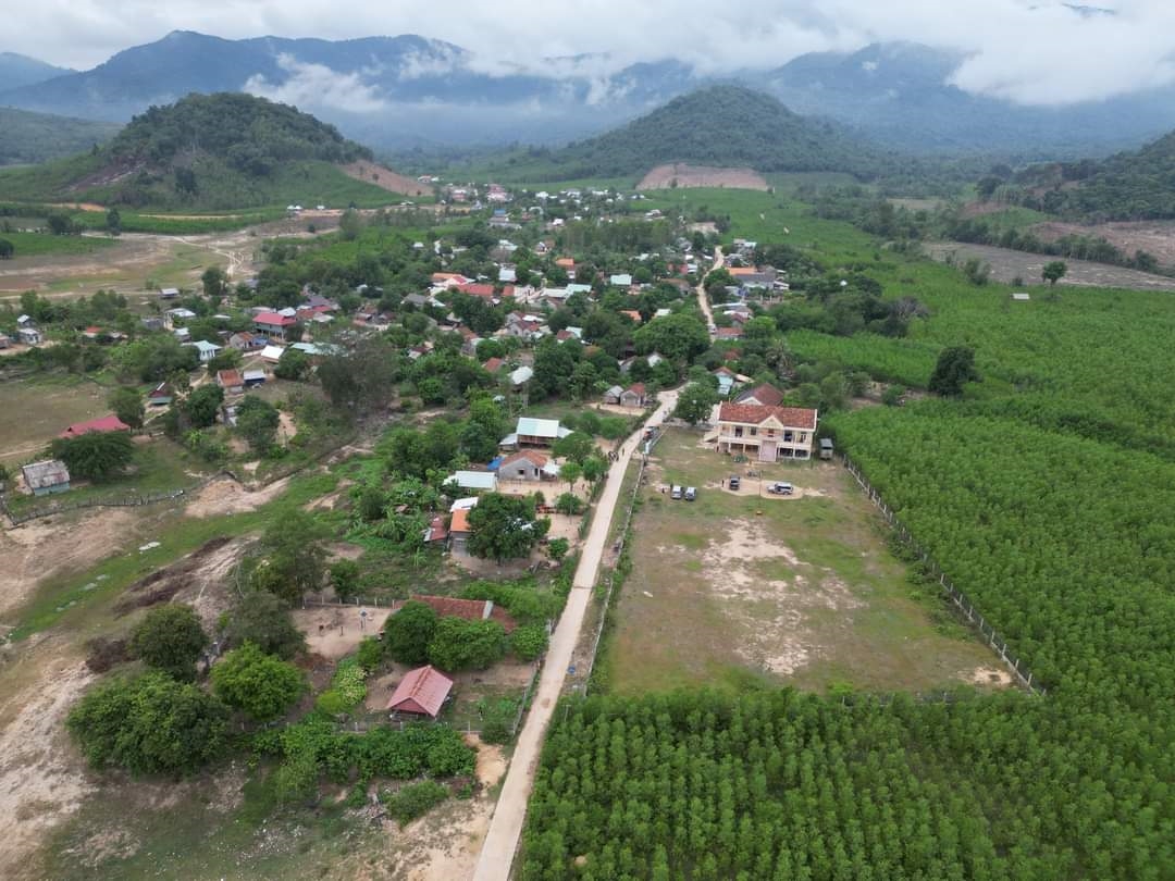 Làng Canh Tiến nhìn từ trên cao