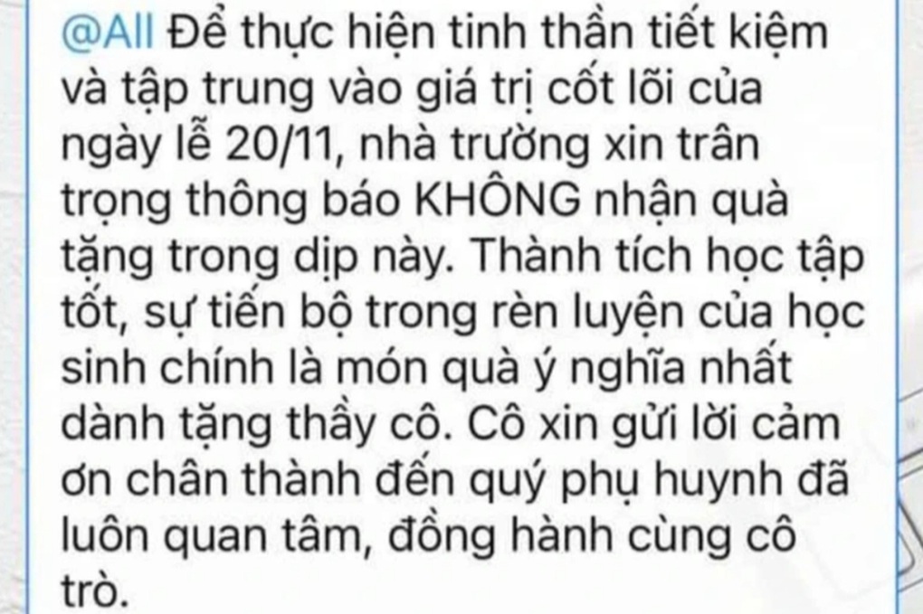 Trường học ở Đắk Lắk không nhận phong bì, quà tặng tất cả các dịp lễ - 2