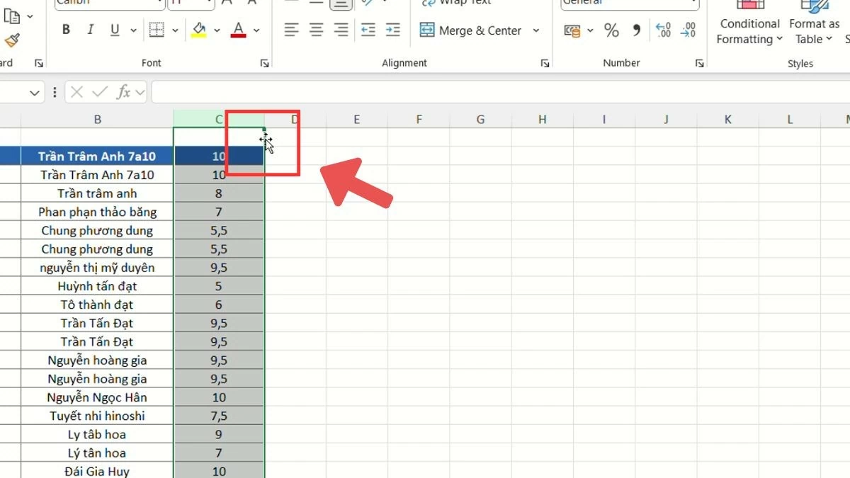 Cách di chuyển cột trong Excel nhanh chóng và tiện lợi