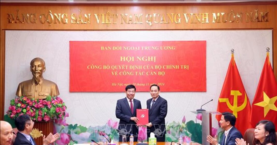 Ông Nguyễn Mạnh Cường giữ chức Phó trưởng Ban Đối ngoại Trung ương
