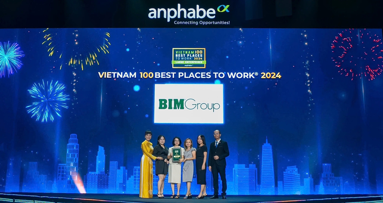 BIM Group được vinh danh Top 100 Nơi làm việc tốt nhất Việt Nam 2024 ...