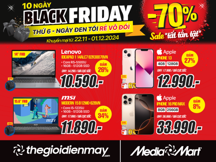 Black Friday: MediaMart sale sập sàn đến 70% hàng nghìn sản phẩm - 5