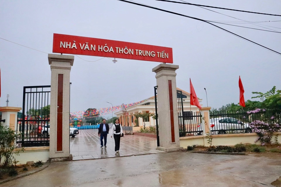 Nhà văn hoá thôn Trung Tiến, xã Trần Phú (huyện Chương Mỹ).