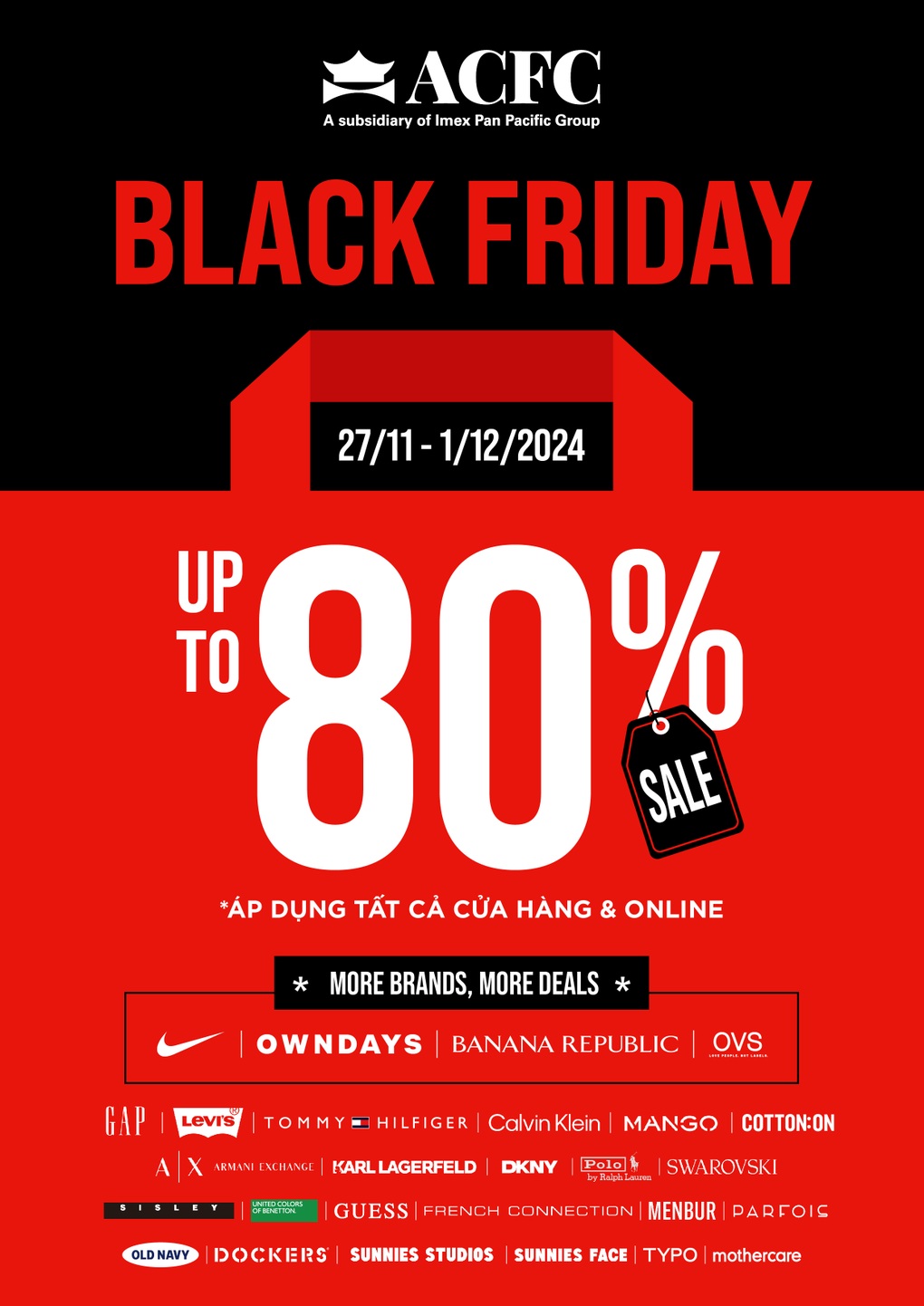 ACFC Black Friday 2024 cùng các thương hiệu lớn tung loạt ưu đãi - 1