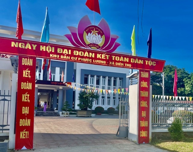 Ngày hội Đại đoàn kết toàn dân tộc ở Khu dân cư Phước Lương, xã Diên Thọ, huyện Diên Khánh năm 2024.