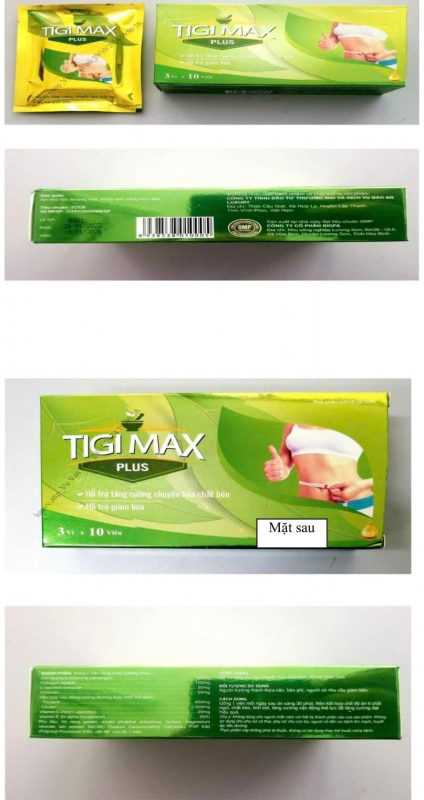 Bộ Y tế cảnh báo viên uống giảm cân cấp tốc Tigi Max Plus chứa chất cấm -0