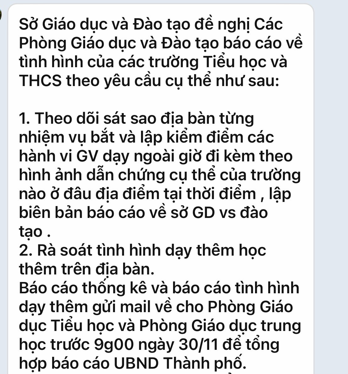 Có hay không Sở GD-ĐT TP.HCM yêu cầu bắt và kiểm điểm giáo viên dạy thêm?- Ảnh 1.