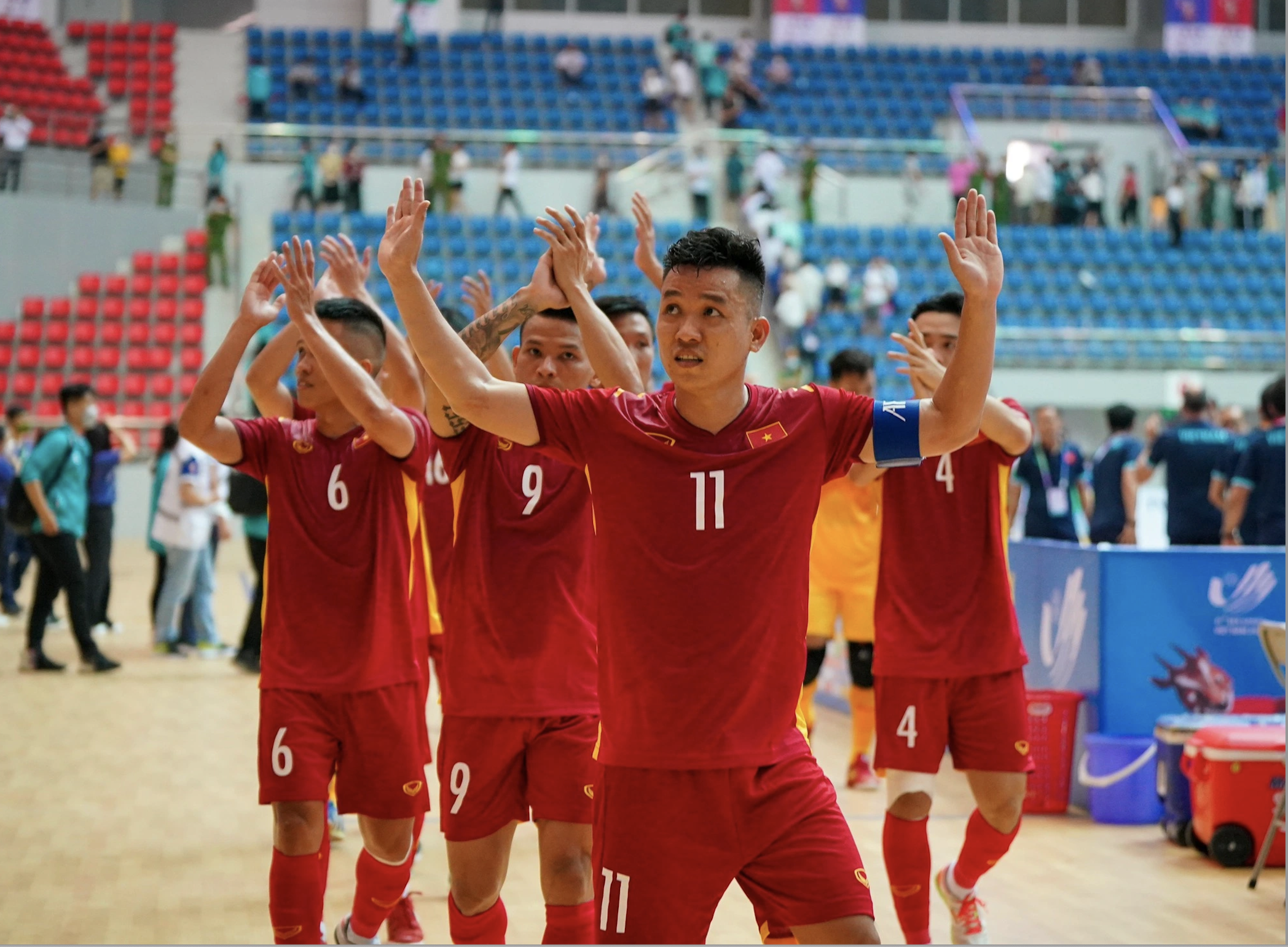 Trần Văn Vũ trong màu áo đội tuyển futsal Việt Nam