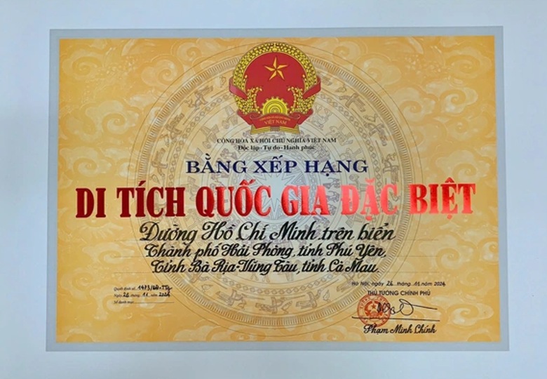 duong ho chi minh tren bien duoc xep hang di tich quoc gia dac biet hinh 1