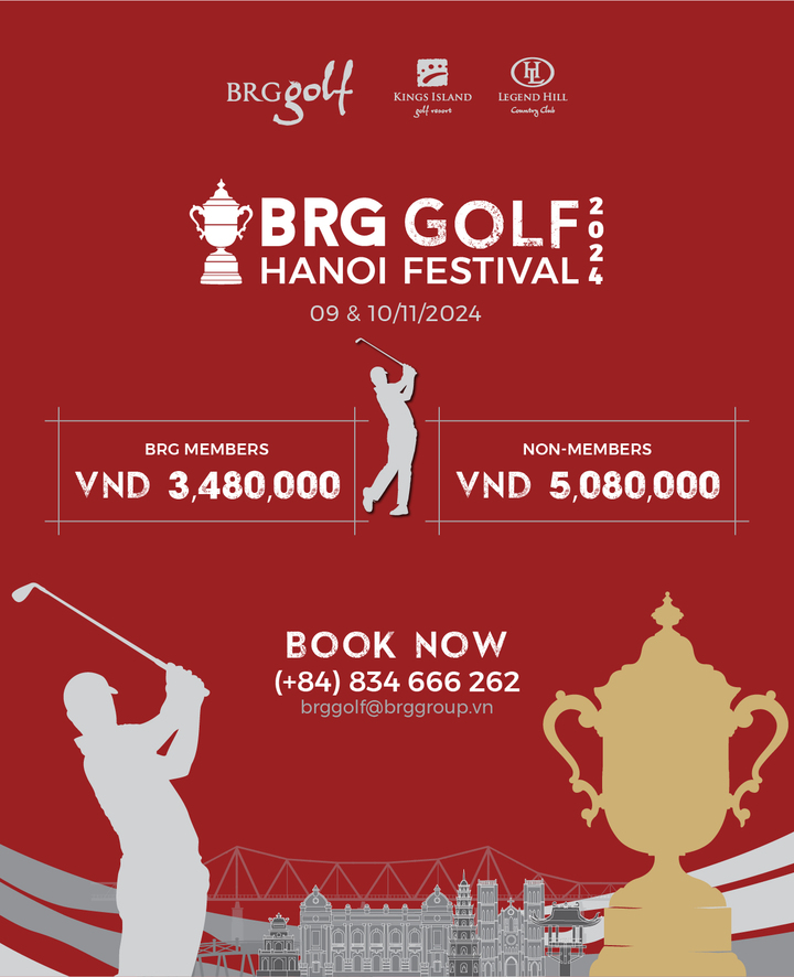 Mức giá hấp dẫn của sự kiện BRG Golf Hanoi Festival 2024.