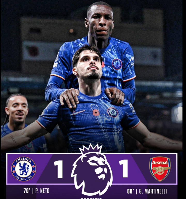 Chelsea thủ hoà Arsenal.