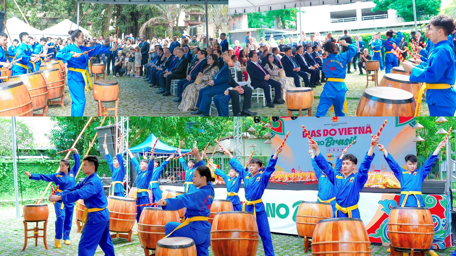 Học sinh IVS phô diễn tuyệt kỹ Vovinam và múa rồng truyền thống Việt Nam tại Brazil - Ảnh 1.