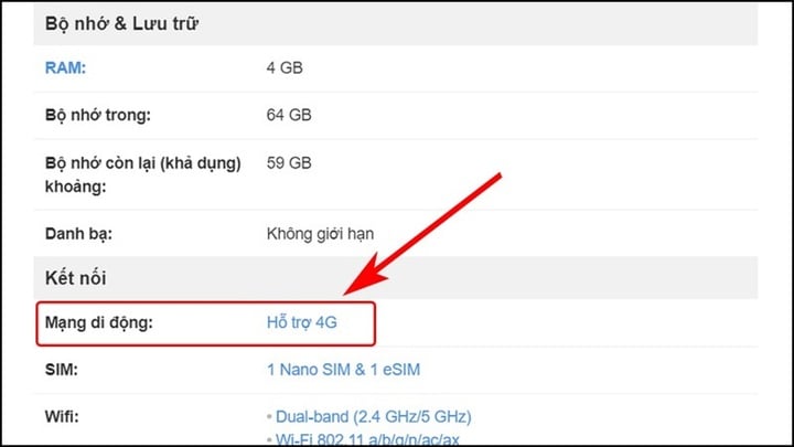 Hướng dẫn kiểm tra điện thoại 4G hay 2G. (Ảnh minh họa)