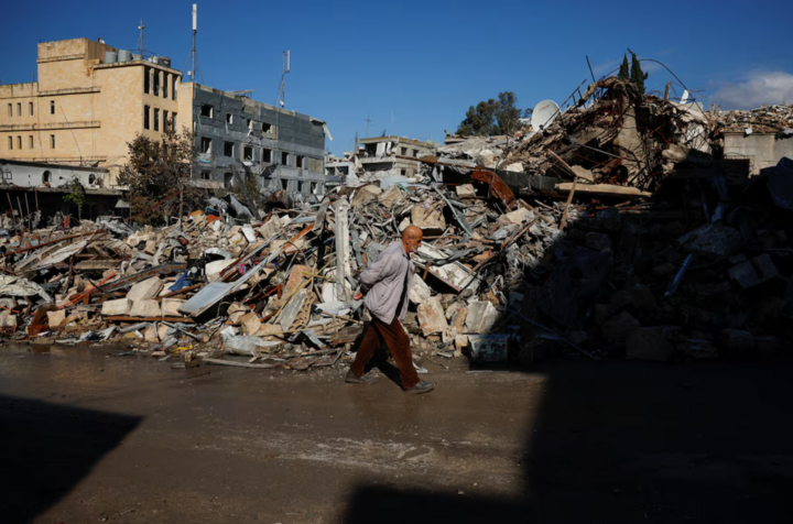 Cảnh đổ nát ở thị trấn Nabatieh, miền Nam Lebanon. (Ảnh: Reuters)