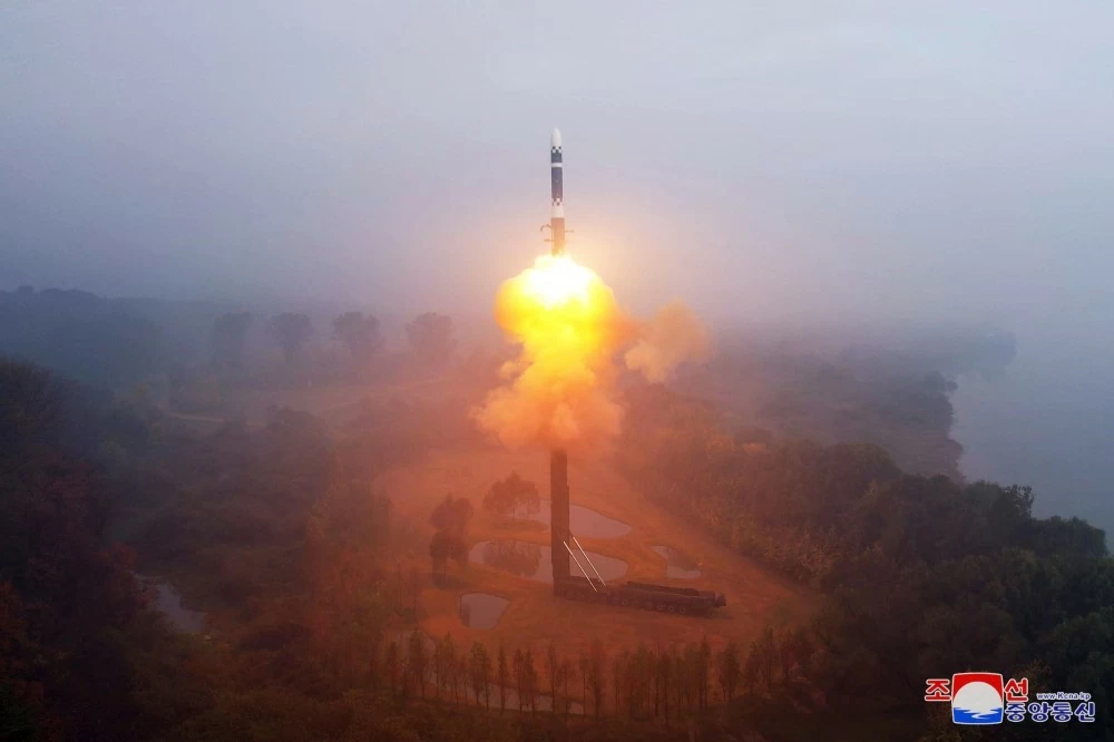 Triều Tiên phóng ICBM  ngày 31/10. (Nguồn: KVNA)