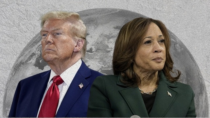 Ông Donald Trump và bà Kamala Harris.