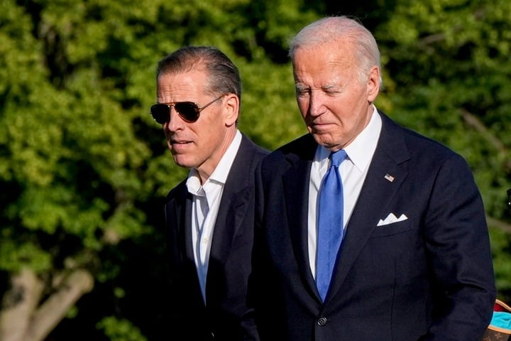 Hunter Biden và Tổng thống Mỹ Joe Biden.