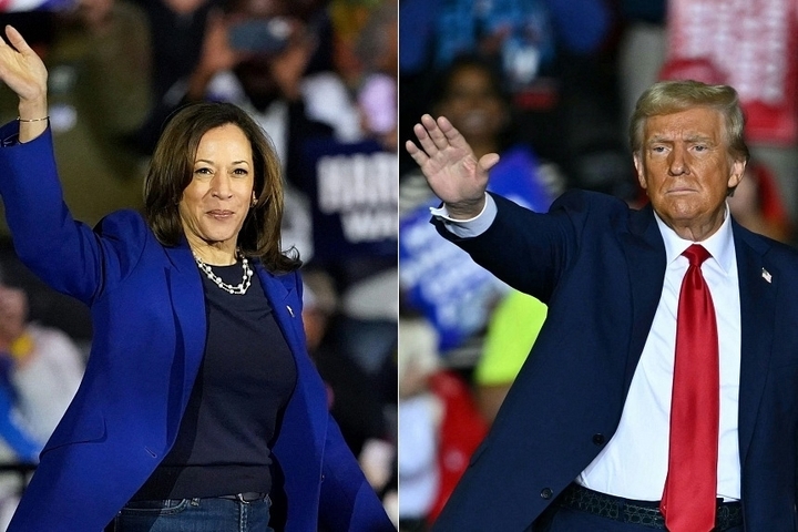 Bà Kamala Harris và ông Donald Trump đua tranh quyết liệt để kêu gọi sự ủng hộ của cử tri. (Ảnh: Getty)