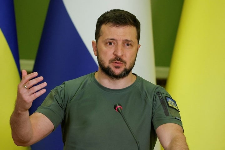 Tổng thống Ukraine Volodymyr Zelensky. (Ảnh: Reuters)