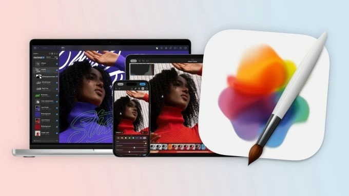 Pixelmator - Apple 服裝照片修飾應用程式。 （資料來源：Pixelmator）