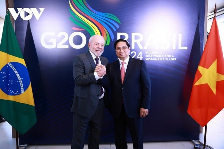 Thủ tướng Phạm Minh Chính hội đàm với Tổng thống Brazil Luiz Inácio Lula da Silva.