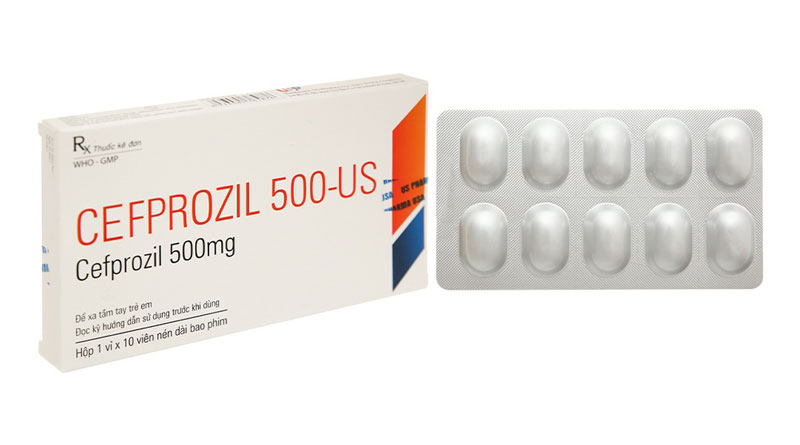 Thuốc Cefprozil 500mg dạng viên nén 