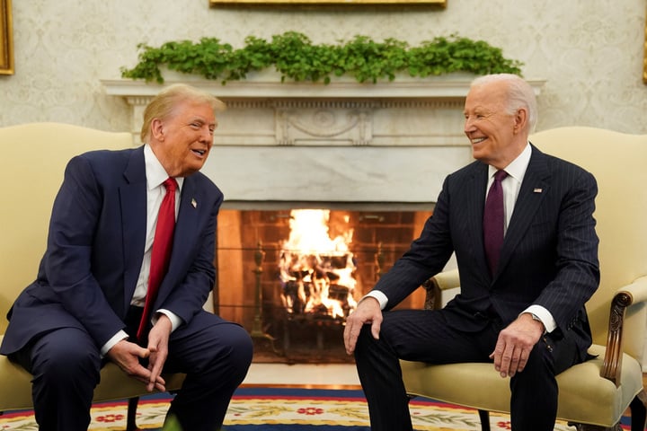 Tổng thống đắc cử Donald Trump và Tổng thống Joe Biden. (Ảnh: Reuters)