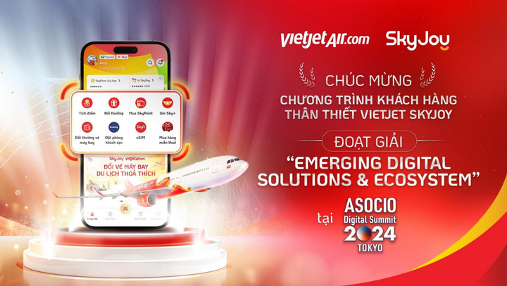 Vietjet SkyJoy được vinh danh tại ASOCIO DX Award 2024, tôn vinh sự đổi mới - 1