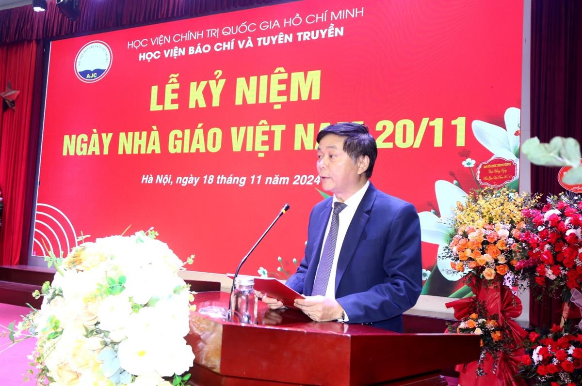 Học viện Báo chí và Tuyên truyền tổ chức Lễ kỷ niệm 42 năm Ngày Nhà giáo Việt Nam (20/11/1982 – 20/11/2024)