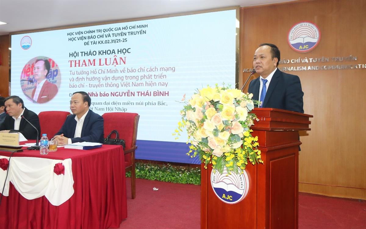 Hội thảo khoa học “Quan điểm, định hướng giải pháp tiếp tục nghiên cứu, vận dụng và phát triển sáng tạo tư tưởng Hồ Chí Minh trong phát triển báo chí - truyền thông Việt Nam đến năm 2030, tầm nhìn đến năm 2045”