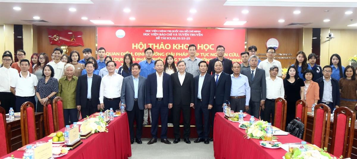 Hội thảo khoa học “Quan điểm, định hướng giải pháp tiếp tục nghiên cứu, vận dụng và phát triển sáng tạo tư tưởng Hồ Chí Minh trong phát triển báo chí - truyền thông Việt Nam đến năm 2030, tầm nhìn đến năm 2045”