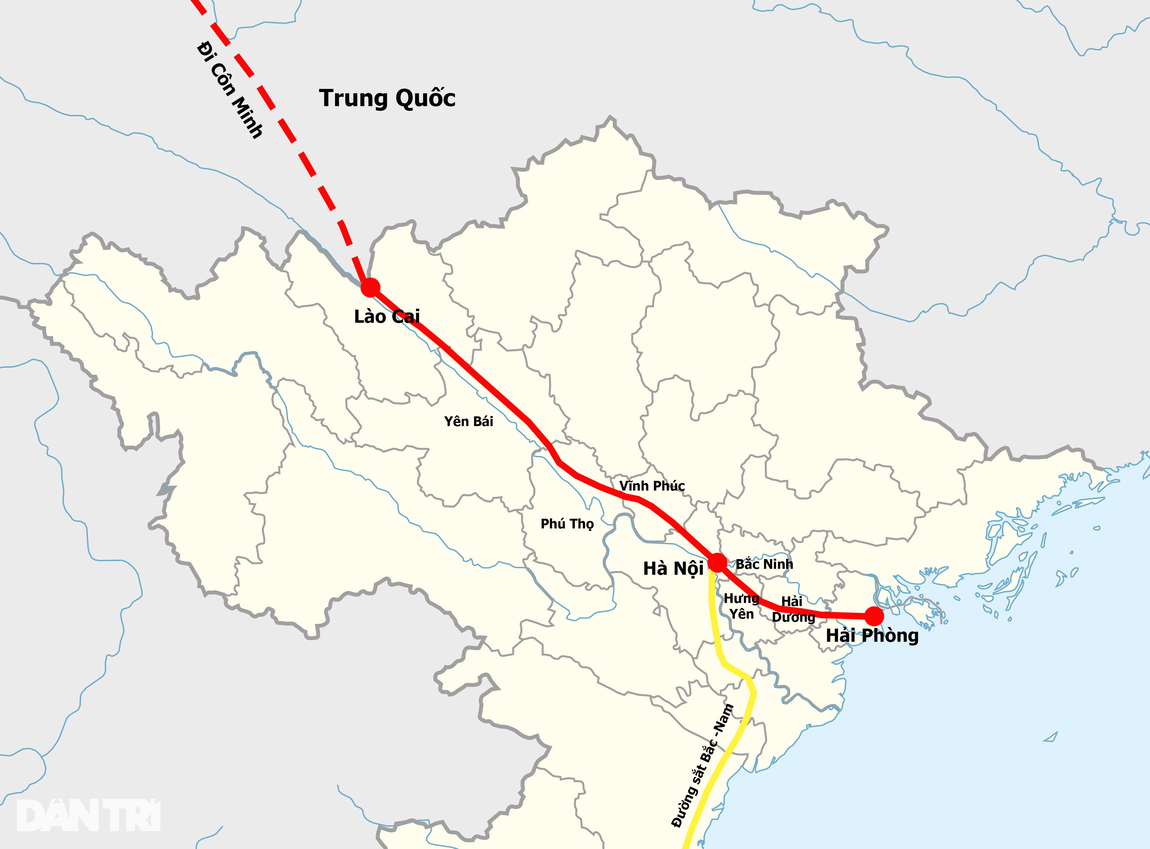 Comment est réalisé le projet de chemin de fer Lao Cai - Hai Phong, d'une valeur de 11,6 milliards de dollars américains ? - 1 Đường sắt Lào Cai - Hải Phòng 11,6 tỷ USD được triển khai thế nào? - 1