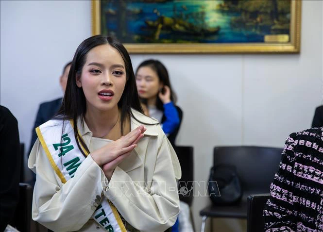 Miss International 2024 Thanh Thủy cùng 4 á hậu đến giao lưu ở Đại sứ quán Việt Nam tại Nhật - Ảnh 5.