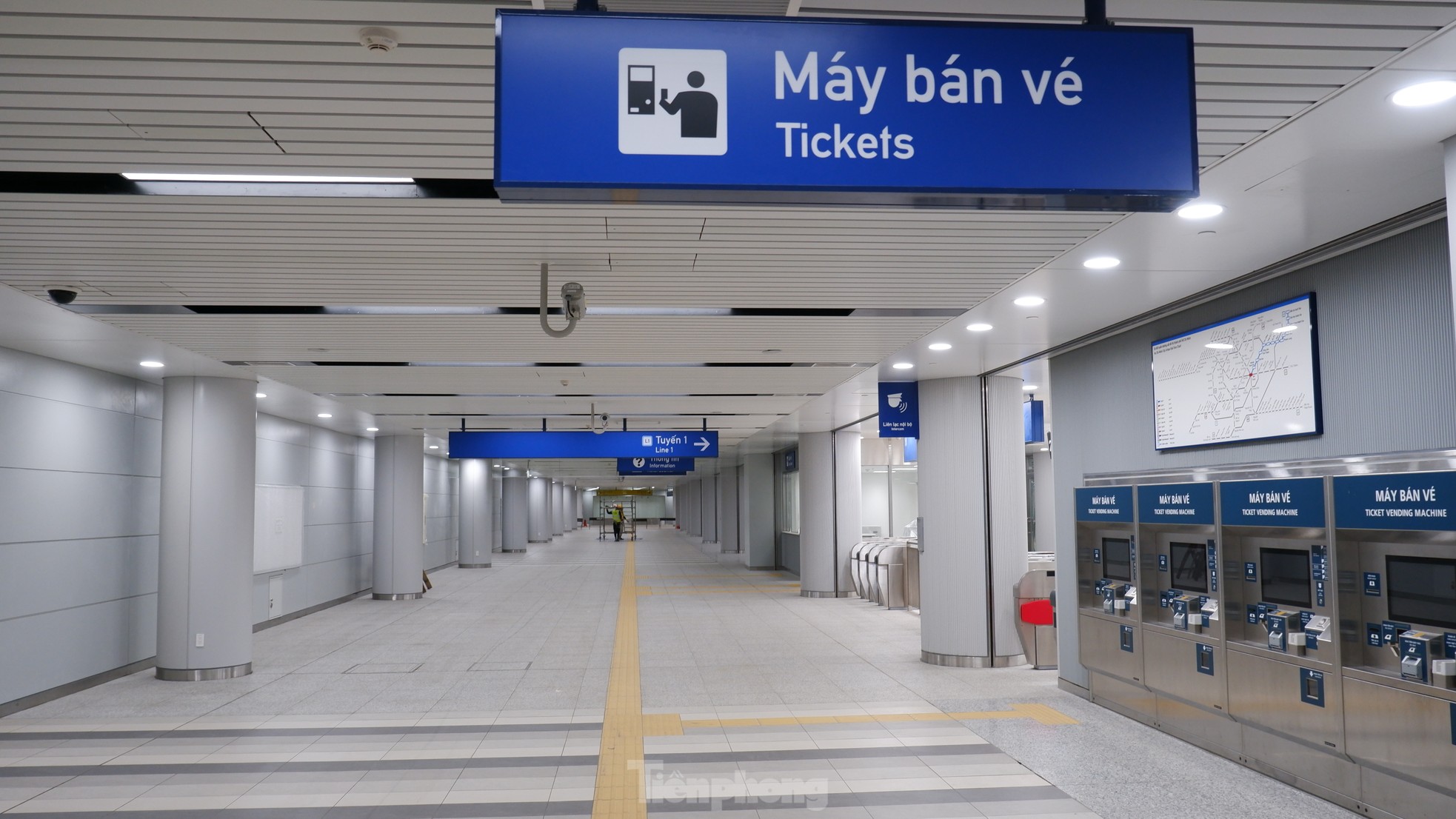 Cận cảnh ga ngầm lớn nhất tuyến metro số 1 cùng giếng trời hình hoa sen cao 6m ảnh 5