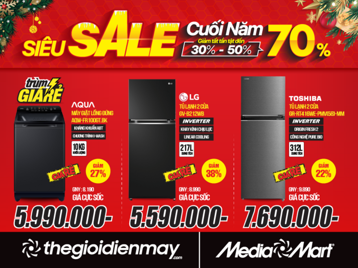 MediaMart 'Siêu sale cuối năm' - giảm đến 70% hàng nghìn sản phẩm - 3