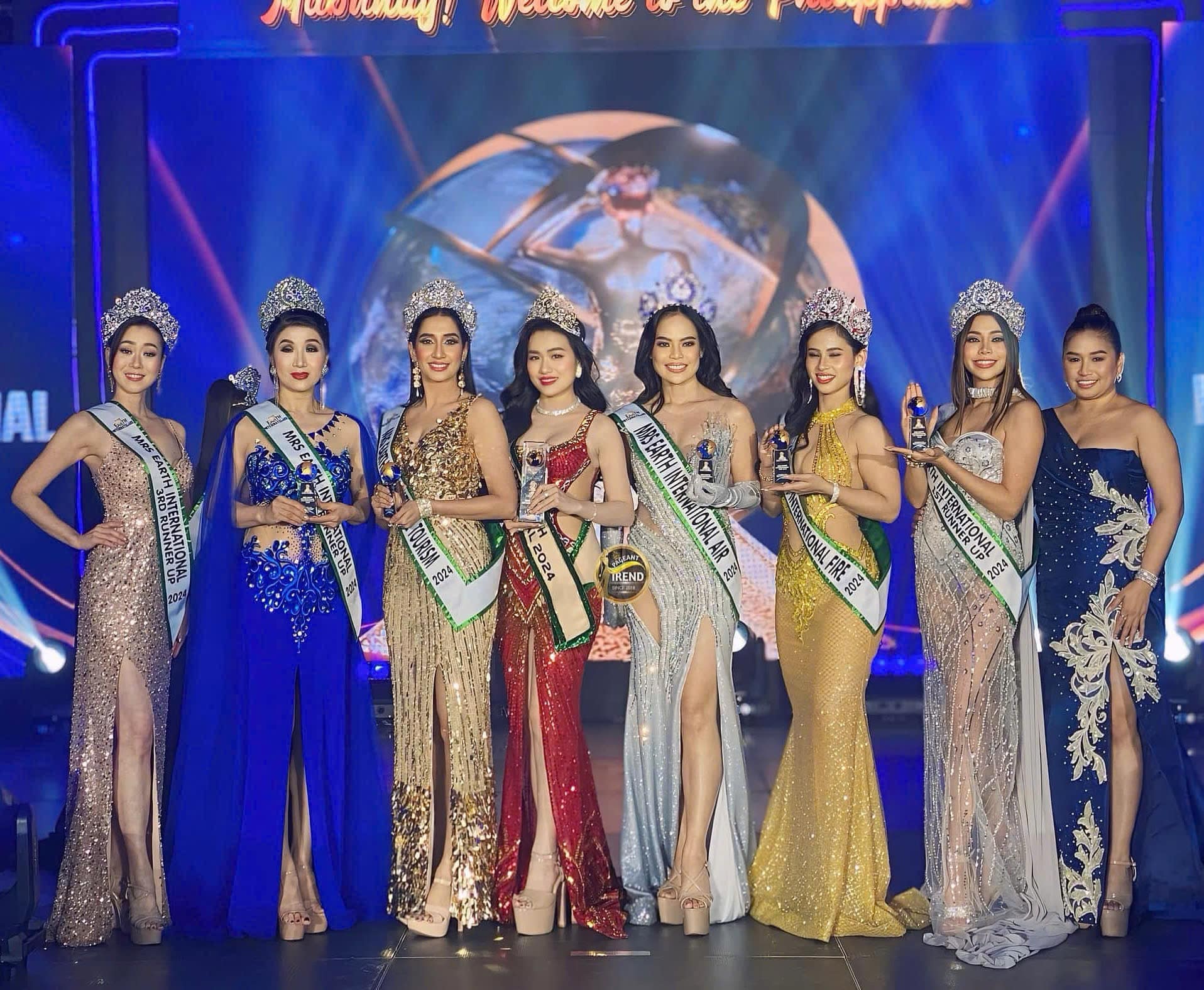 Vũ Thị Hoa đăng quang Hoa hậu Mrs Earth International 2024 và giành 2 giải phụ- Ảnh 2.