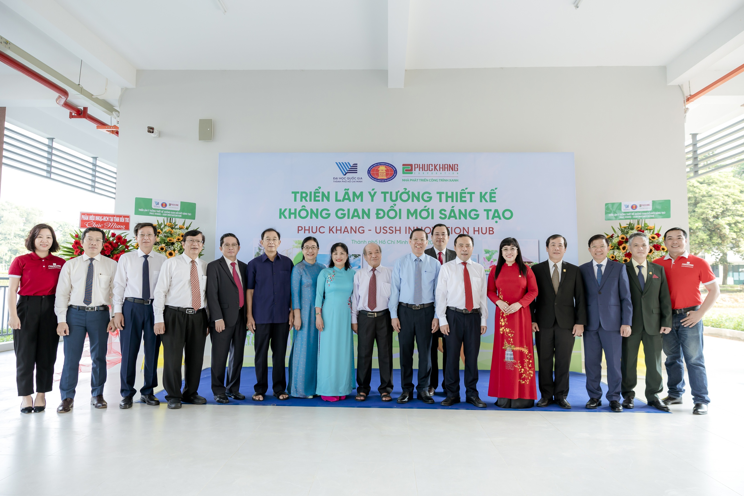 Triển lãm ý tưởng thiết kế Không gian đổi mới sáng tạo "Phuc Khang - USSH Innovation Hub" do Phuc Khang Corporation và Đại học Khoa học Xã hội và Nhân văn, ĐHQG TP HCM phối hợp tổ chức