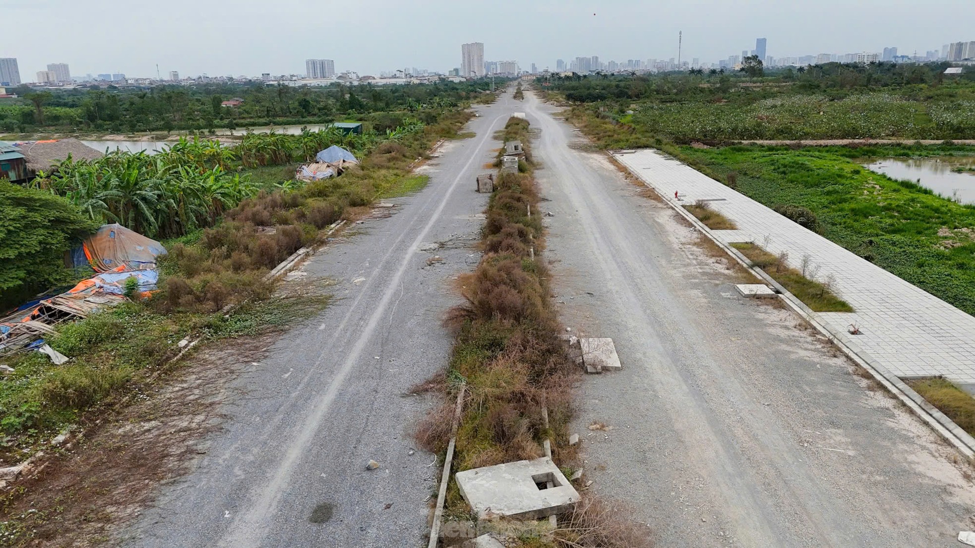 Tuyến đường hơn 700 tỷ đồng ở huyện Hoài Đức sau hơn 2 năm triển khai thi công hiện ra sao? ảnh 3