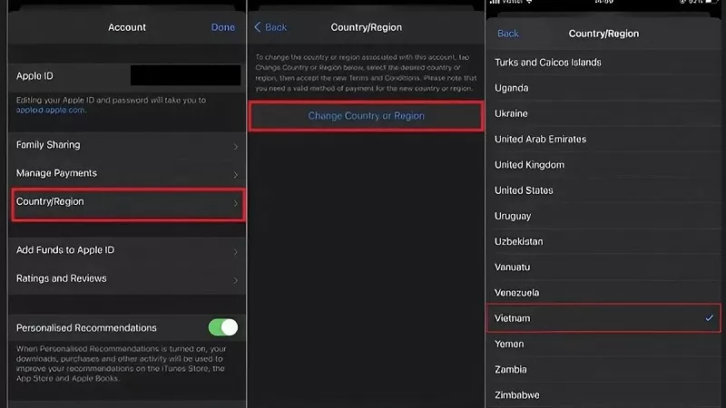 Đổi vùng App Store về Việt Nam an toàn và nhanh chóng