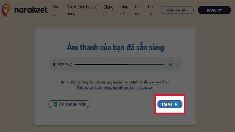 Chuyển văn bản thành giọng nói AI miễn phí siêu đơn giản