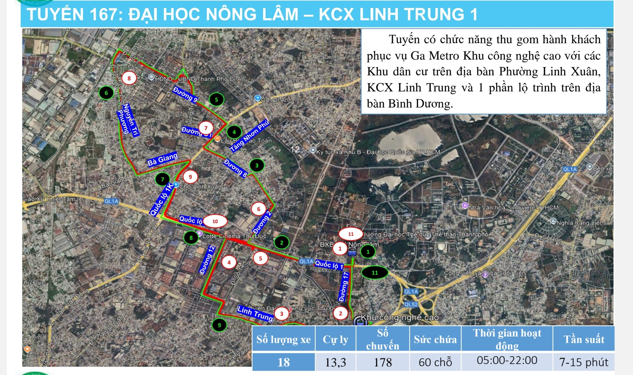 Chi tiết lộ trình 17 tuyến xe buýt điện kết nối metro số 1- Ảnh 16.