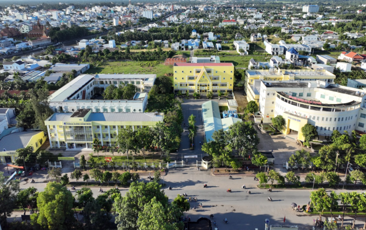 Toàn cảnh trường Đại học Trà Vinh.