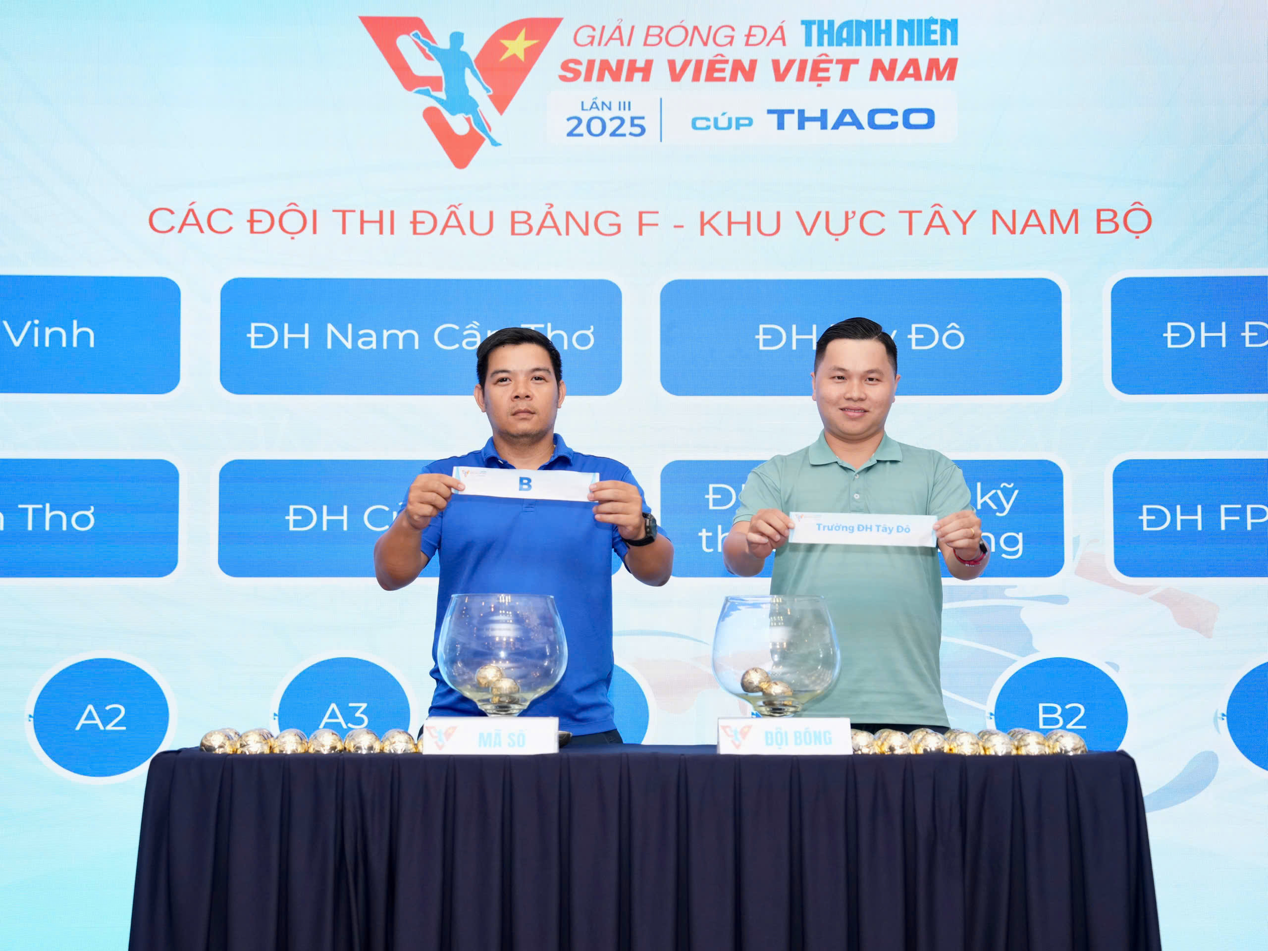 Kết quả bốc thăm chia bảng giải TNSV THACO Cup 2025: Hấp dẫn ngay từ vòng loại- Ảnh 4.