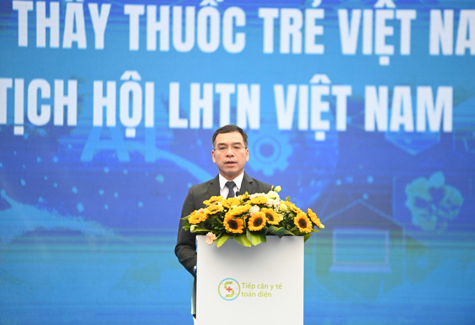 TS Hà Anh Đức, Phó Chủ tịch Hội Liên hiệp thanh niên Việt Nam lần thứ IX, Chủ tịch Hội Thầy thuốc trẻ Việt Nam - Ảnh: Lâm Hải