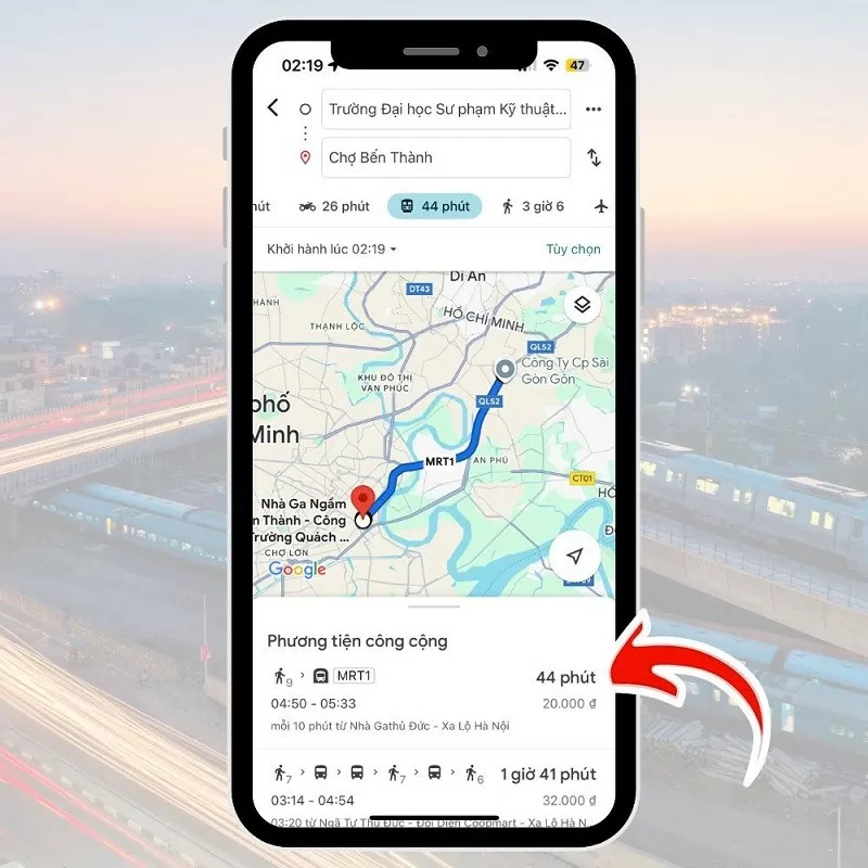 Tra tuyến Metro bằng Google Maps thuận tiện và dễ dàng nhất