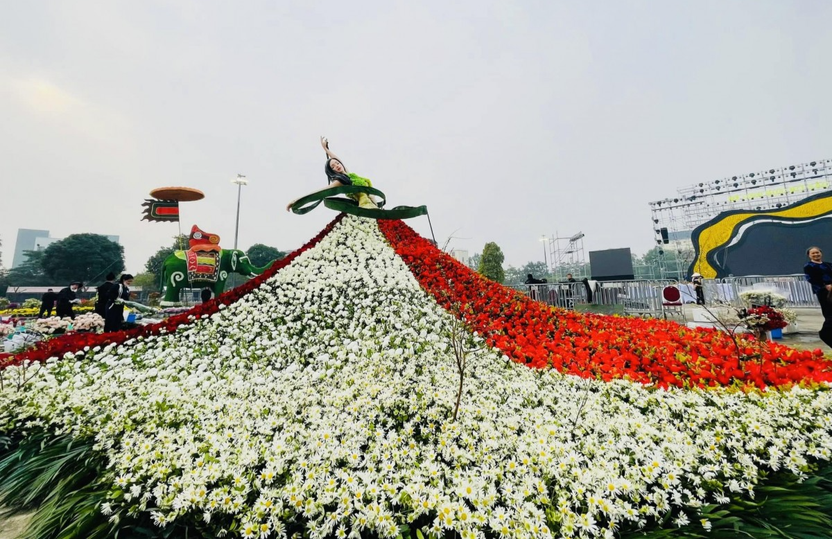 Rực rỡ sắc hoa tại Festival hoa Mê Linh lần thứ hai