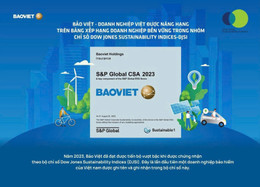 Bao Viet ត្រូវបានគេដំឡើងឋានៈសហគ្រាសប្រកបដោយនិរន្តរភាពក្នុងសន្ទស្សន៍និរន្តរភាព MSCI Dow Jones (DJSI).jpg