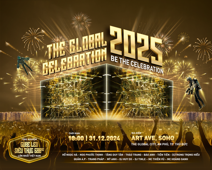 Lễ hội đón năm mới 2025 “The Global Celebration Party” diễn ra ngày 31/12 tại trung tâm mới.